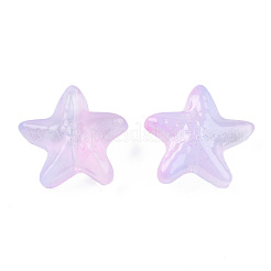 Transparent Spray Painted Glass Beads&nbsp;GLAA-N035-027-G02