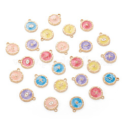 50Pcs 25 Style Zinc Alloy Enamel Pendants&nbsp;ENAM-BT0001-18