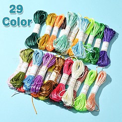 29 Bundles 29 Colors Polyester Embroidery Floss&nbsp;OCOR-YW0001-10