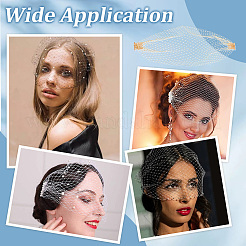 Nylon Fascinator Mesh Face Veil&nbsp;OHAR-WH0034-10A