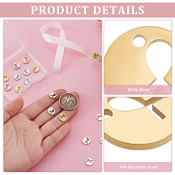 18Pcs 3 Colors Stainless Steel Charms&nbsp;STAS-PH0006-31