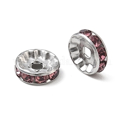304 Stainless Steel Rhinestone Spacer Beads&nbsp;RB-CBA18B7-01P-01