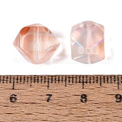 Electroplate Transparent Glass Beads&nbsp;EGLA-Q140-01-A04