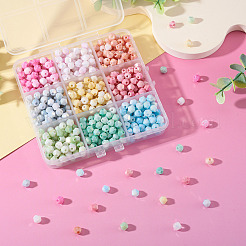 9 Strands 9 Colors Anti-Tarnish Electroplate Bicone Glass Beads Strands&nbsp;EGLA-TA0013-27