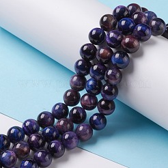 Natural Galaxy Tiger Eye Beads Strands&nbsp;G-P455-01D