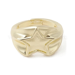 Brass Adjustable Rings&nbsp;RJEW-K257-76G