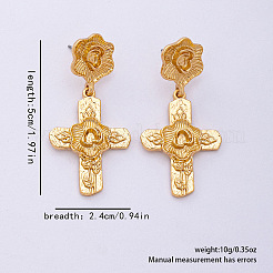 Vintage Zinc Alloy Dangle Stud Earrings&nbsp;WG8746B-01