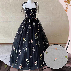 Fruit Polyester Embroidery Mesh Fabric&nbsp;KK-WH0558-10A