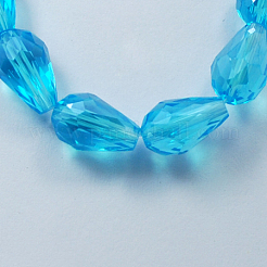 Electroplate Glass Beads Strands&nbsp;LS-EGLA-R008-6x4mm-10