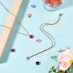 DIY Valentine's Day Themed 304 Stainless Steel Necklaces Making Kits&nbsp;DIY-UN0002-12G