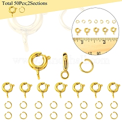 Brass Spring Ring Clasps&nbsp;KK-FS0001-50G