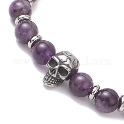 Natural Amethyst Stretch Bracelets&nbsp;BJEW-JB12184-03