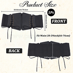 1Pc Imitation Leather Elastic Belts for Women&nbsp;AJEW-CL0002-90