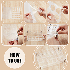 24-Hole Acrylic Mini Shot Glasses Organizer Holder&nbsp;ODIS-HY0001-06