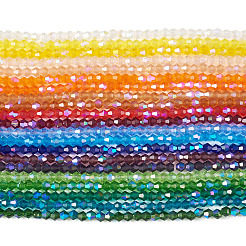 21 Strands 21 Colors Transparent Electroplate Glass Beads Strands&nbsp;GLAA-TA0004-23