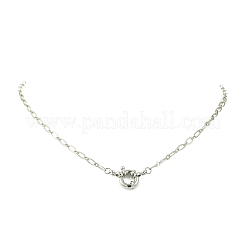3MM Brass Oval Link Chain Necklaces&nbsp;NJEW-JN06455