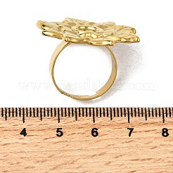 Adjustable 304 Stainless Steel Open Cuff Ring Components&nbsp;STAS-P403-01B-G