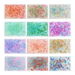 6 Styles Gradient Color Transparent Painted Glass Beads Strands&nbsp;DGLA-YW0001-28A