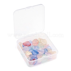 40Pcs Transparent Spray Painted Glass Pendants&nbsp;GLAA-FS0001-15