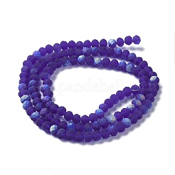 Transparent Glass Beads Strands&nbsp;X1-EGLA-A034-T4mm-MB06