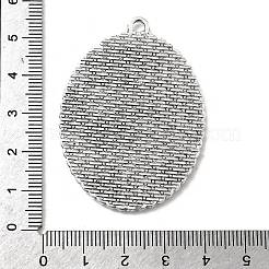Tibetan Style Alloy Pendant Cabochon Settings&nbsp;X-TIBEP-N003-17AS