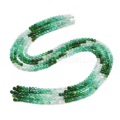 Natural Green Onyx Agate Beads Strands&nbsp;G-L633-A01-4mm