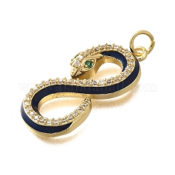 Brass Micro Pave Cubic Zirconia Pendants&nbsp;KK-I724-A08