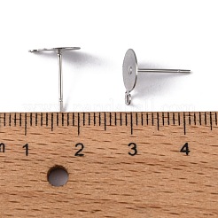 Non-Tarnish 304 Stainless Steel Stud Earring Findings&nbsp;STAS-E029-2