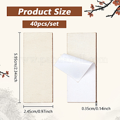 40Pcs Self-adhesive Wood Door Edge Hole Filling Plate&nbsp;WOOD-NB0003-05