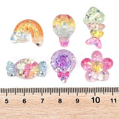 Transparent Resin & Paillette Cabochons&nbsp;RESI-B043-04