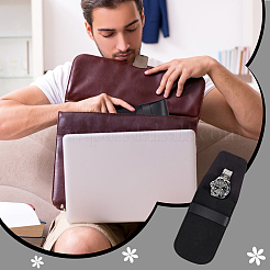 Portable PU Leather & Felt Single Watch Pouch Storage Bags&nbsp;ABAG-WH0248-501A