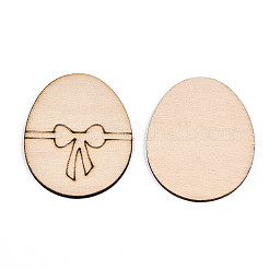 Undyed Natural Wooden Cabochons&nbsp;WOOD-S058-047
