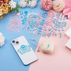 18 Sheets 18 Colors Self Adhesive Mobile Phone Stickers&nbsp;AJEW-TA0001-17
