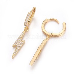 Brass Leverback Earrings&nbsp;EJEW-E234-02G