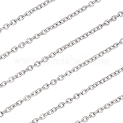 10M Tarnish Resistant 304 Stainless Steel Cable Chains&nbsp;CHS-BBC0001-17