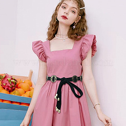 Alloy Coin Microfiber Wrap Waist Belts&nbsp;AJEW-WH20060-73A