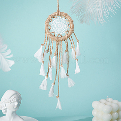 DIY Woven Net Pendants Decoration Making Kits&nbsp;DIY-GA0008-78