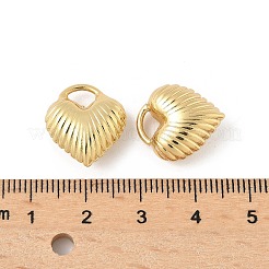 Heart Brass Pendants&nbsp;KK-M327-02B-G