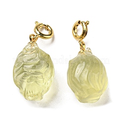 Natural Citrine Pendant Decorations&nbsp;G-R489-17G