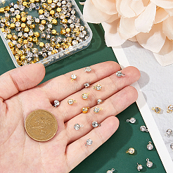 200Pcs 2 Colors Brass Setting with Middle East Rhinestone Pendants&nbsp;RB-FH0001-10
