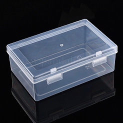 Rectangle Plastic Storage Organizer Boxes with Hinged Lid&nbsp;CON-YW0001-33