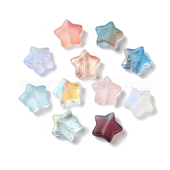Transparent Smooth and Frosted Glass Beads&nbsp;GLAA-O023-19