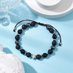 Gemstone Braided Bead Bracelets&nbsp;BJEW-JB11139-02