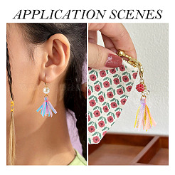 5Pcs 5 Colors Polyester Tassel Pendants&nbsp;FIND-TA0005-34