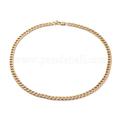 Men's PVD Vacuum Plating 304 Stainless Steel Cuban Chains Bracelets and Necklaces Jewelry Sets&nbsp;SJEW-JS01157