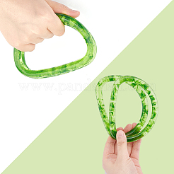 Resin Imitation Jade Bag Handles&nbsp;FIND-WH0128-03