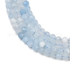 Natural Aquamarine Beads Strands&nbsp;G-L625-C02-5mm