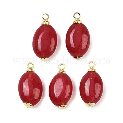 Dyed Natural White Jade Pendants&nbsp;KK-B157-44A