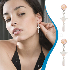 20Pcs 316 Stainless Steel Clip-on Earring Findings&nbsp;STAS-UN0053-54
