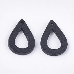 Painted Poplar Wood Pendants&nbsp;X-WOOD-T021-08D